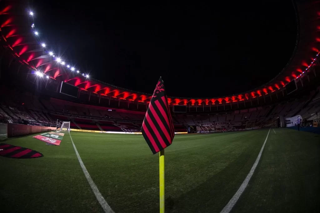 Bandeira do Flamengo no Maracanã